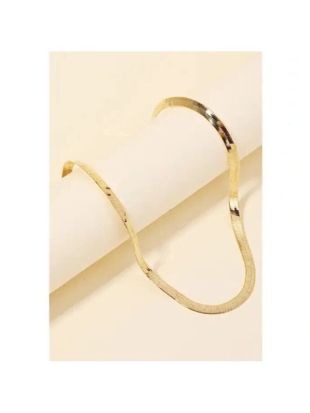 ($7) Metallic Herringbone Necklace - LAST ONE!!!!